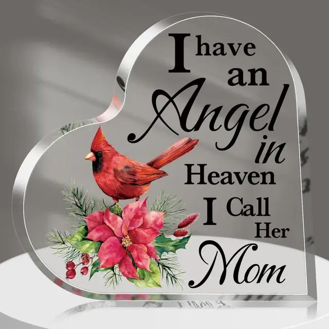 Show Your Eternal Love For Mom Acrylic Heart Plaque