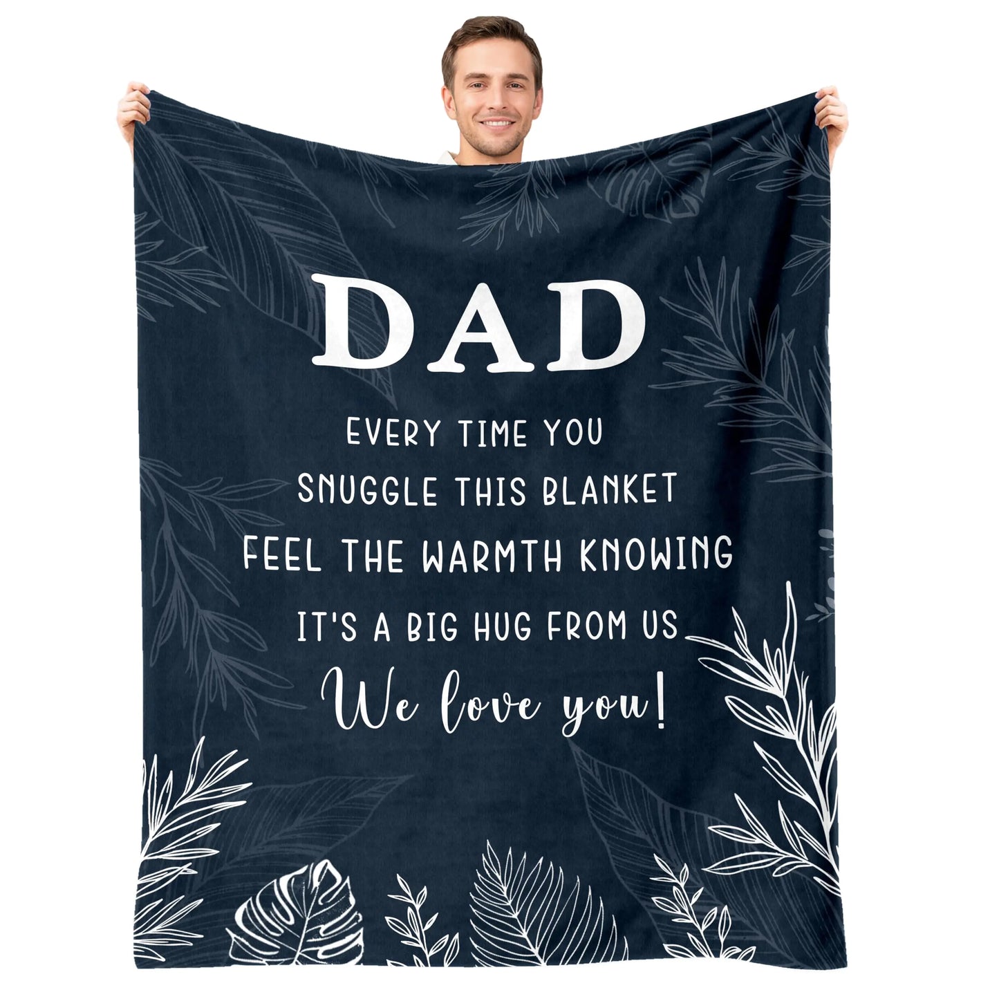 Dad's Cozy Flannel Blanket - A Gift of Warmth and Love, 60"x80"