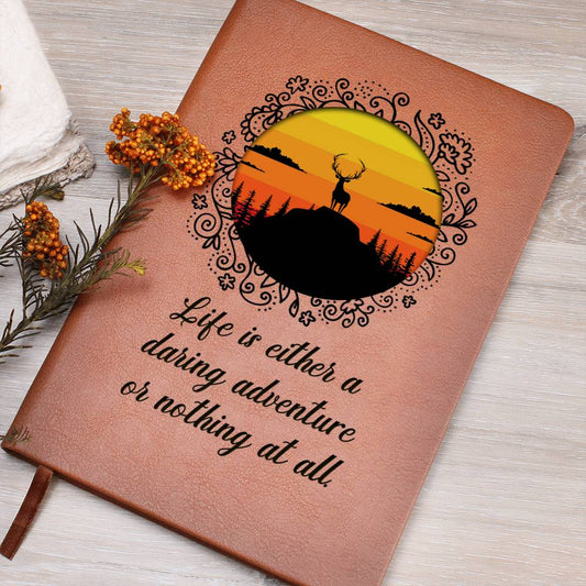 Adventure Gift – Inspirational Vegan Leather Journal for Travelers, Hikers & Nature Lovers