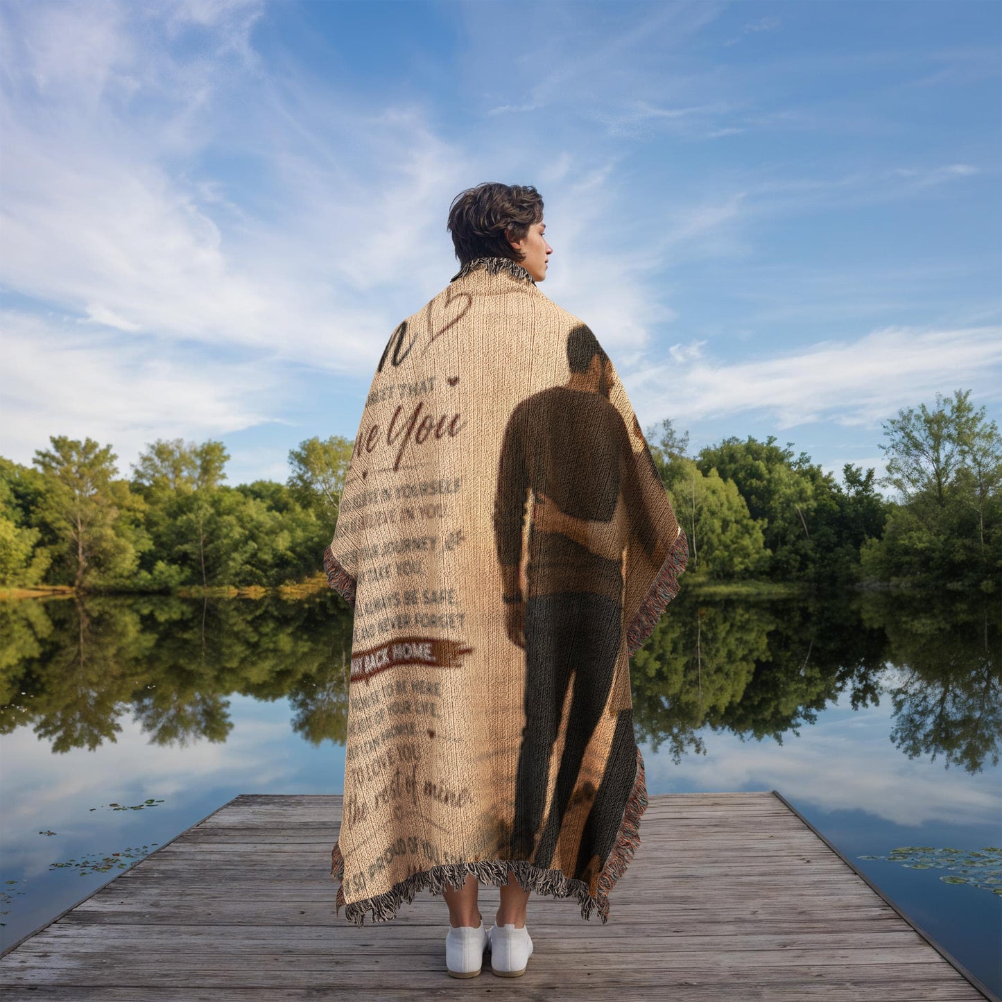 To My Son From Mom Heirloom Woven Blanket – Heartfelt Mother-Son Gift, Sentimental Keepsake