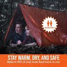 Emergency Survival Tent Kit: Portable Disaster Relief Shelter with Sleeping Bag & Blanket